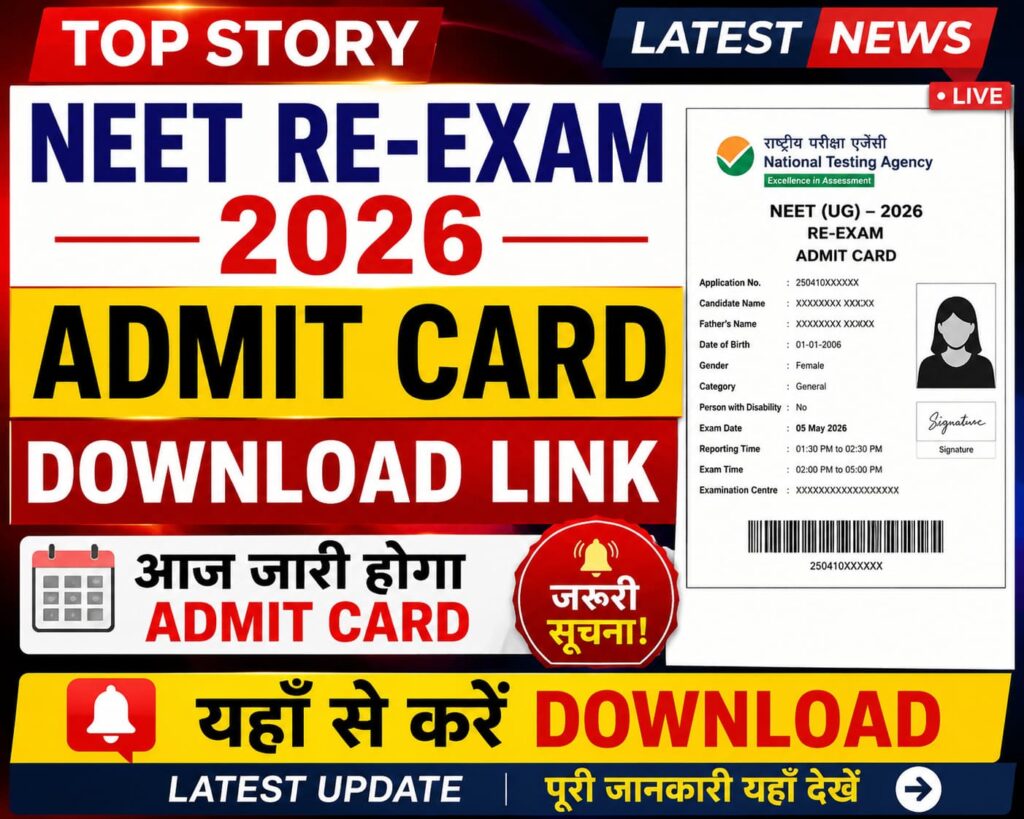 neet.nta.nic.in 2026 Admit Card