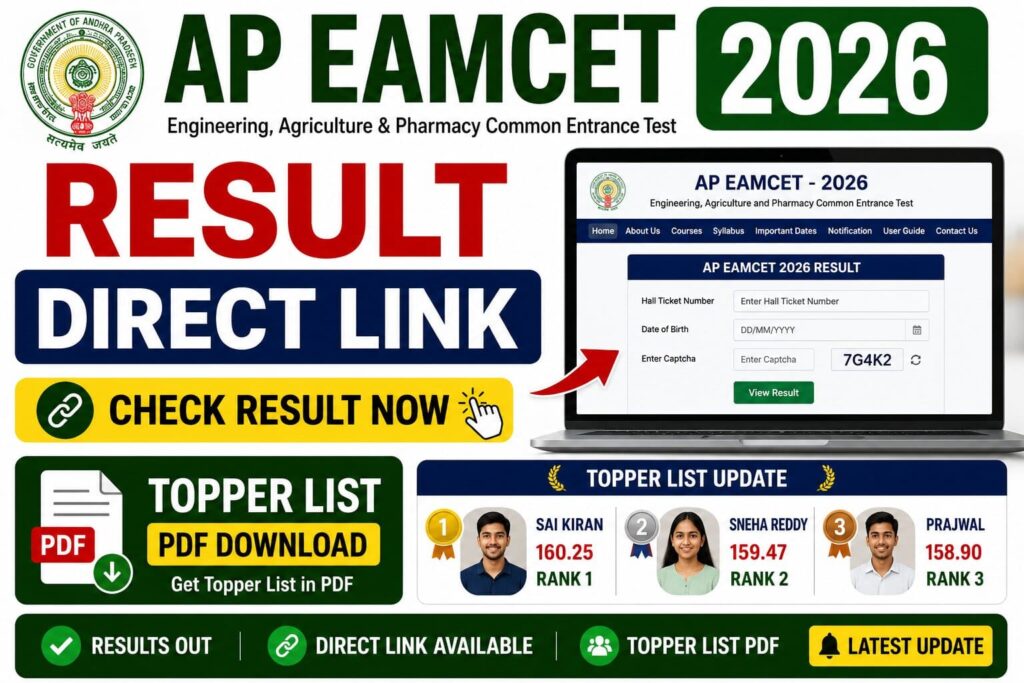 cets.apsche.ap.gov.in 2026 EAMCET Results