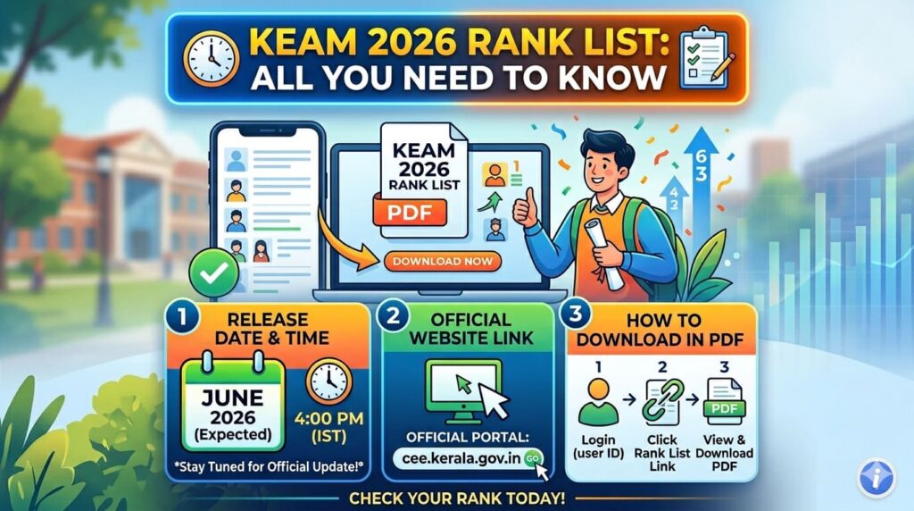 KEAM Rank List 2026