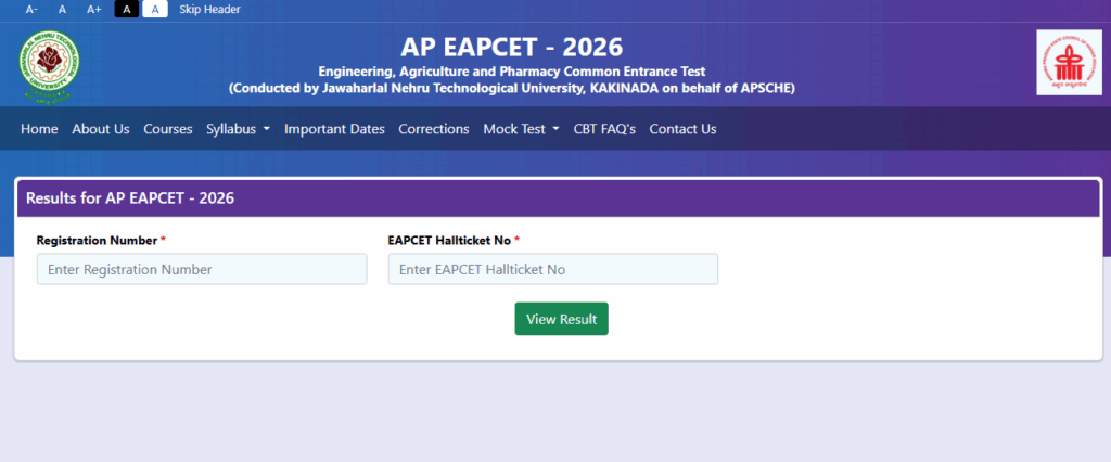 AP EAMCET Results 2026